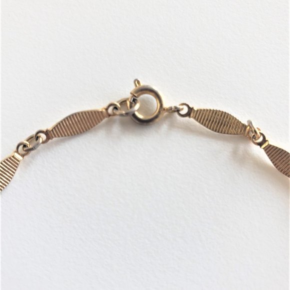 Vintage gold-tone oval link bracelet - Picture 3 of 7